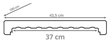 esquema cubremuro 37 cm